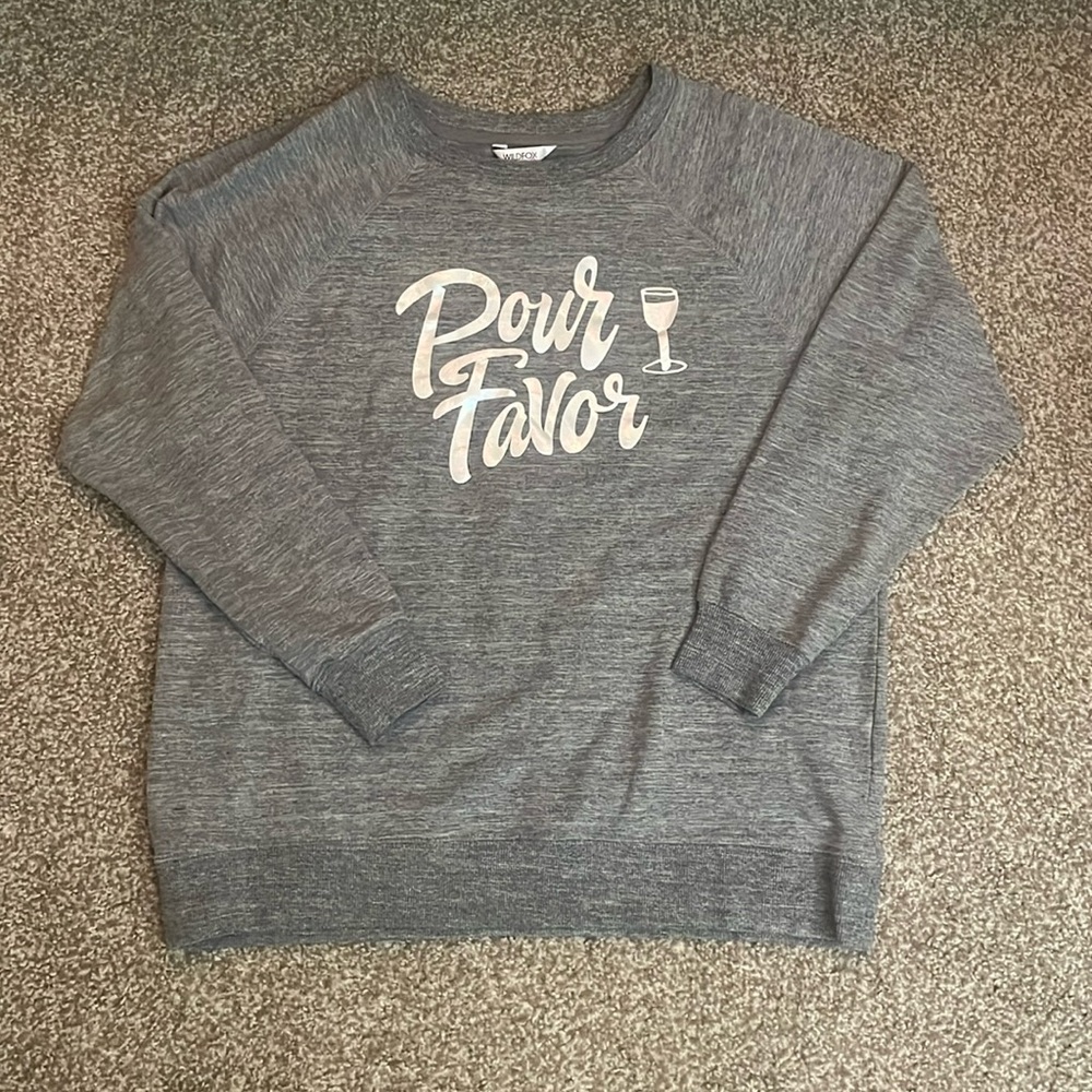 WildFox Pour Favor Wine Pullover Sweater - Picture 2 of 8
